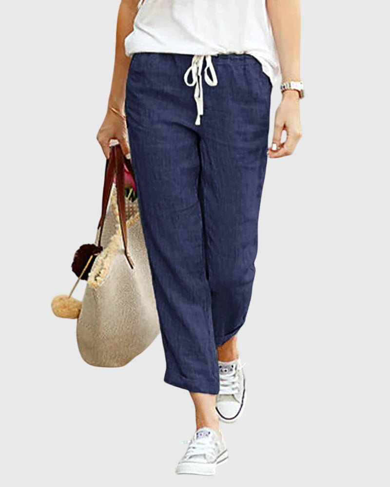 Pantaloni Estivi Donna Eleganti con Coulisse e Vita Elastica | Comfort e Stile per Ogni Occasione 5