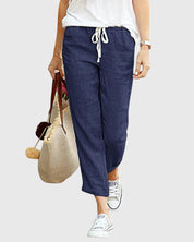 Pantaloni Estivi Donna Eleganti con Coulisse e Vita Elastica | Comfort e Stile per Ogni Occasione 5