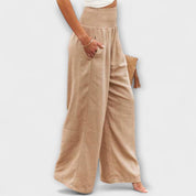 Pantaloni Larghi Donna con Elastico in Vita | Comfort e Stile Versatile per Ogni Occasione 2