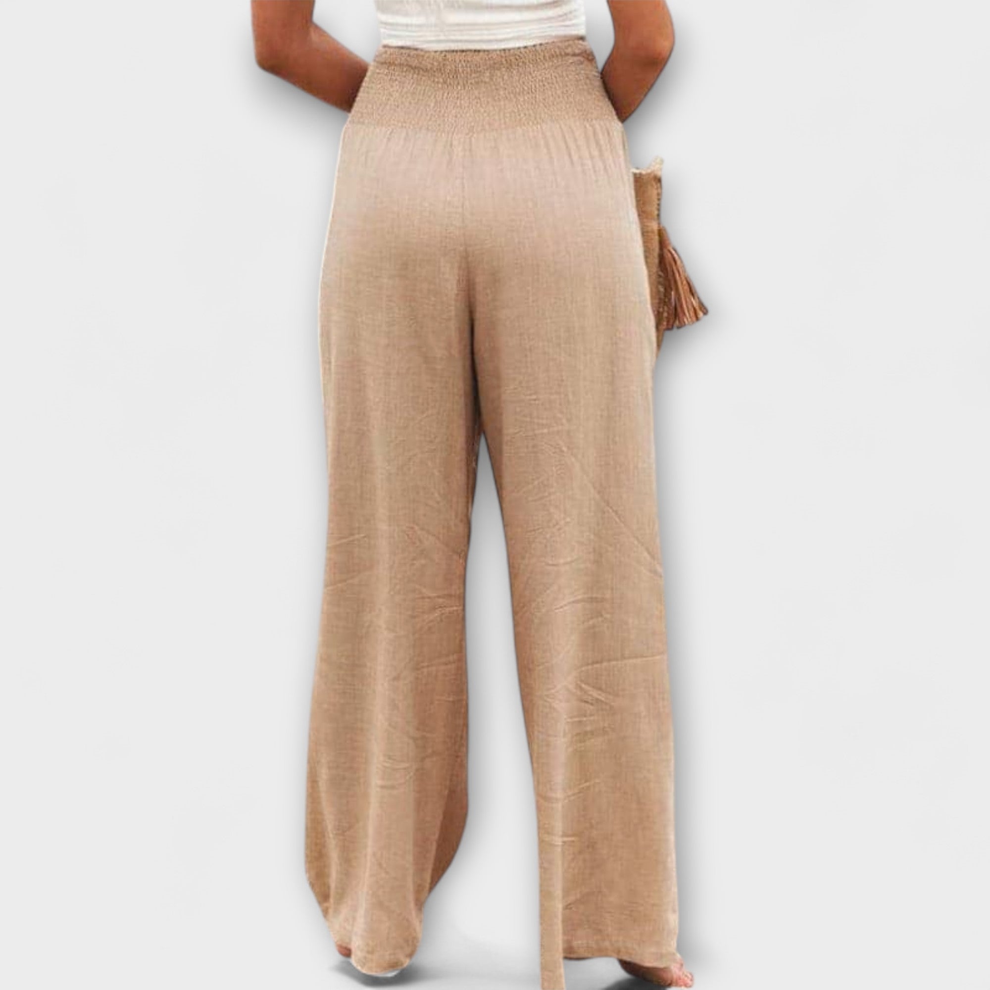 Pantaloni Larghi Donna con Elastico in Vita | Comfort e Stile Versatile per Ogni Occasione 3