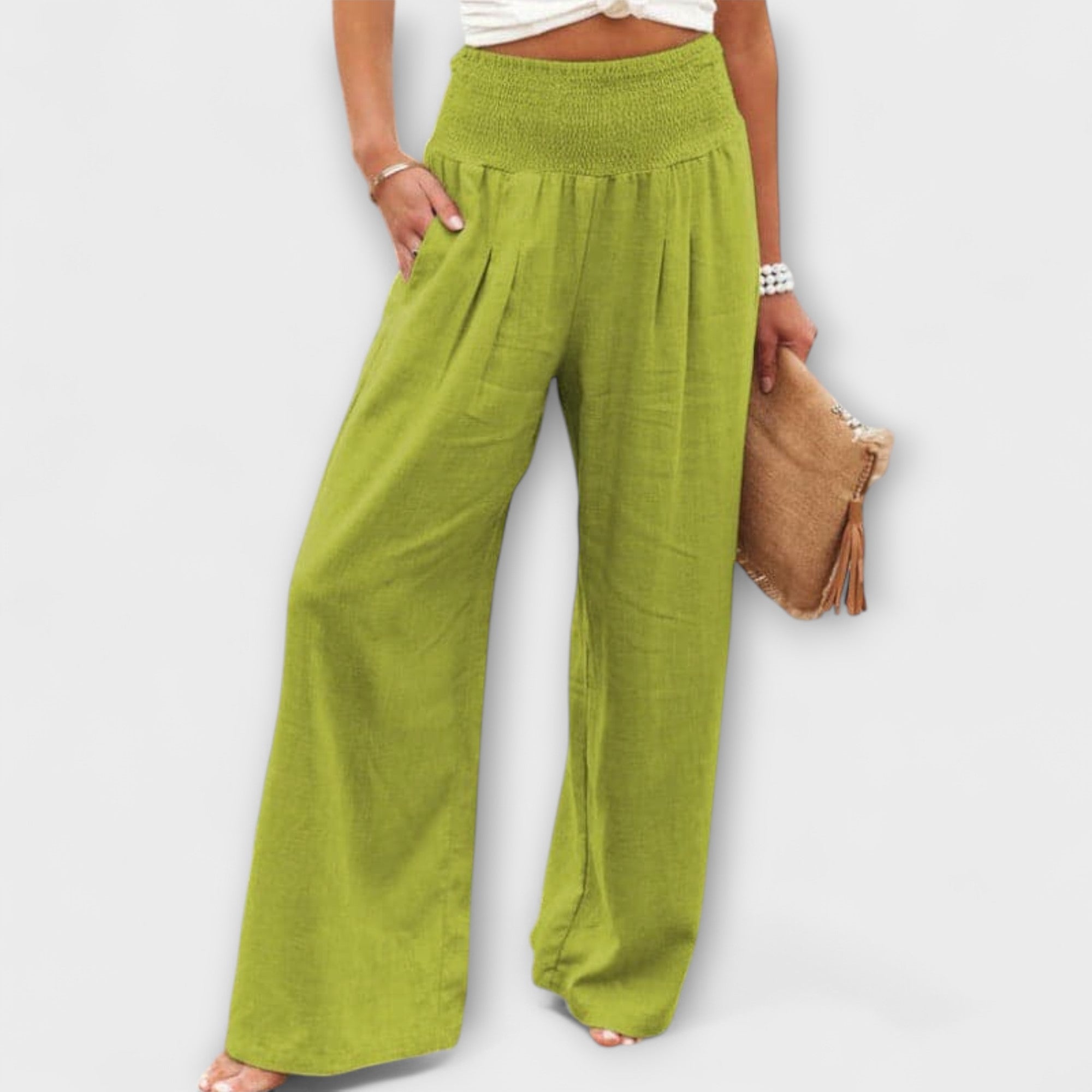 Pantaloni Larghi Donna con Elastico in Vita | Comfort e Stile Versatile per Ogni Occasione 6
