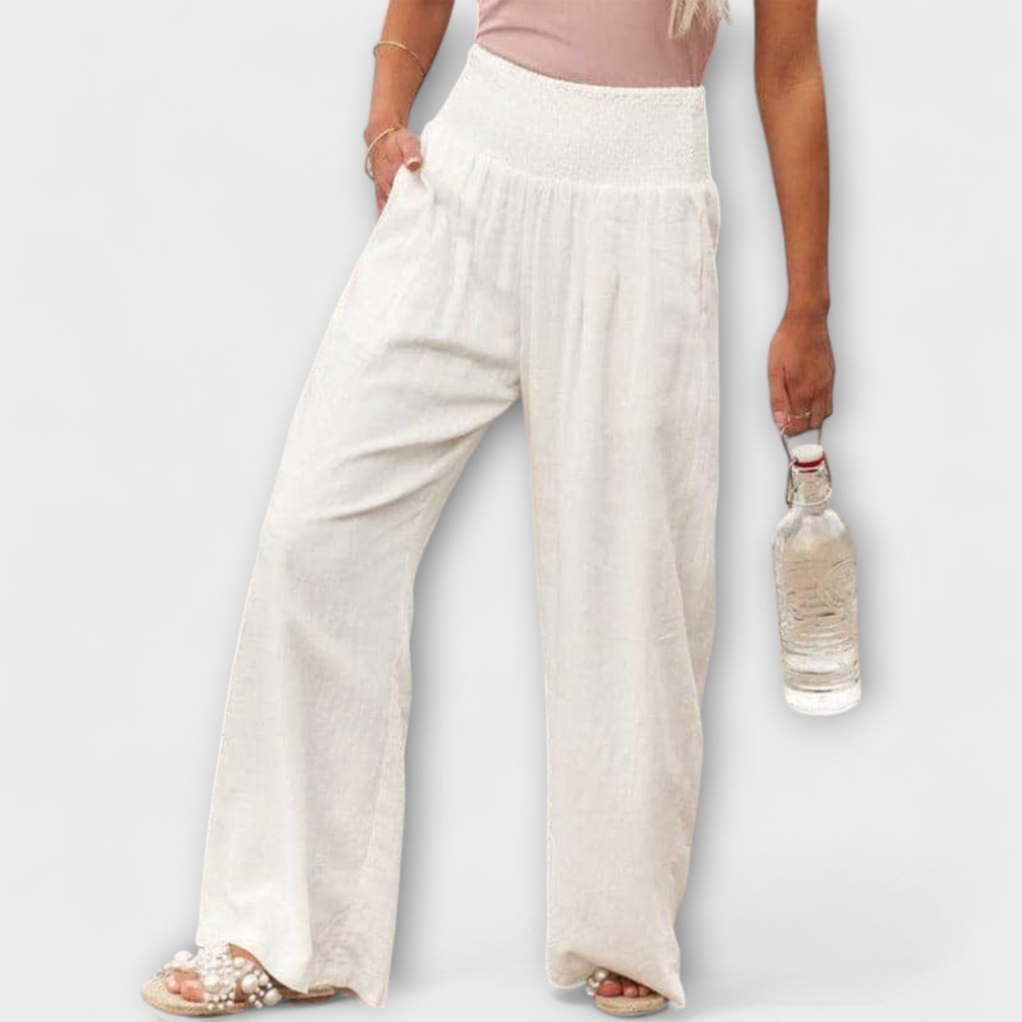 Pantaloni Larghi Donna con Elastico in Vita | Comfort e Stile Versatile per Ogni Occasione 9