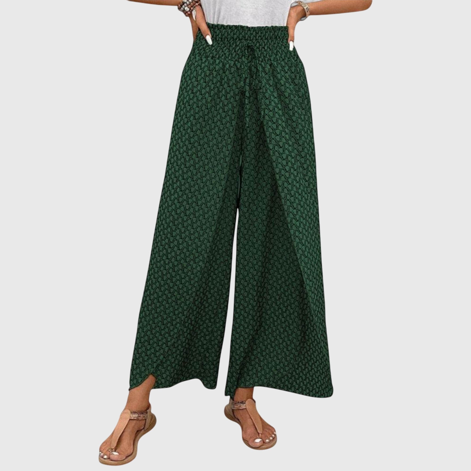 Pantaloni Palazzo Eleganti Donna con Vita Alta | Design Versatile per Comfort e Stile 5