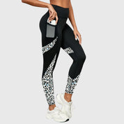 Pantaloni da Allenamento Leopardati a Vita Alta con Tasca Integrata | Comfort e Stile per Ogni Attività 0