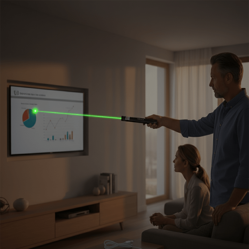 Puntatore Laser Potente con Messa a Fuoco Regolabile | Ricaricabile USB per Presentazioni e Osservazione delle Stelle 1