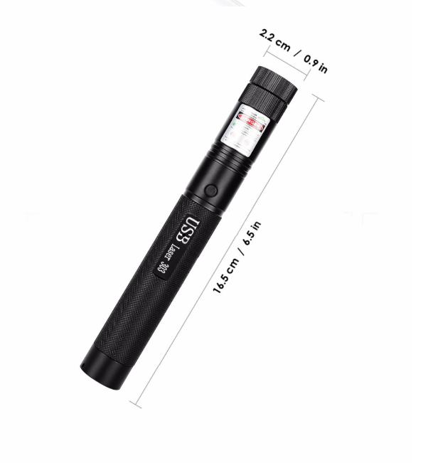 Puntatore Laser Potente con Messa a Fuoco Regolabile | Ricaricabile USB per Presentazioni e Osservazione delle Stelle 8