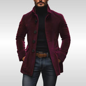 Roberto | Elegante Strutturato Cappotto Invernale a Coste