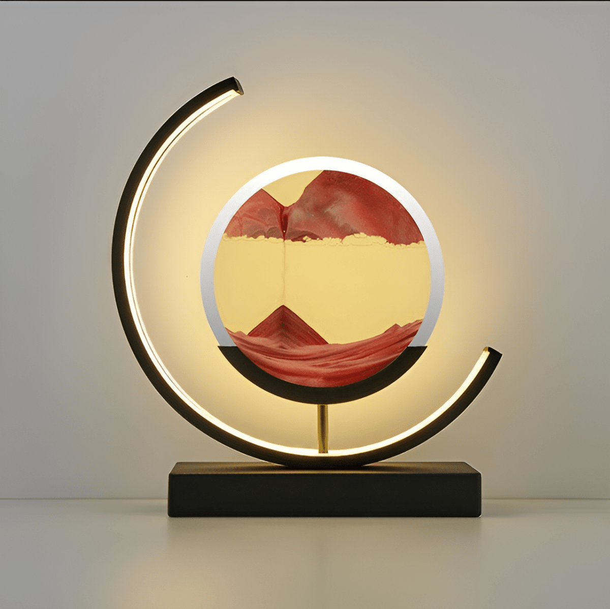 SaharaGlow | Elegante Lampada a Sabbia con Movimento Rilassante e LED 0