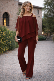 Samantha | Elegante Completo Donna Cerimonia con Spalle Scoperte