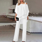 Samantha | Elegante Completo Donna Cerimonia con Spalle Scoperte 1