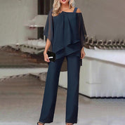 Samantha | Elegante Completo Donna Cerimonia con Spalle Scoperte 6