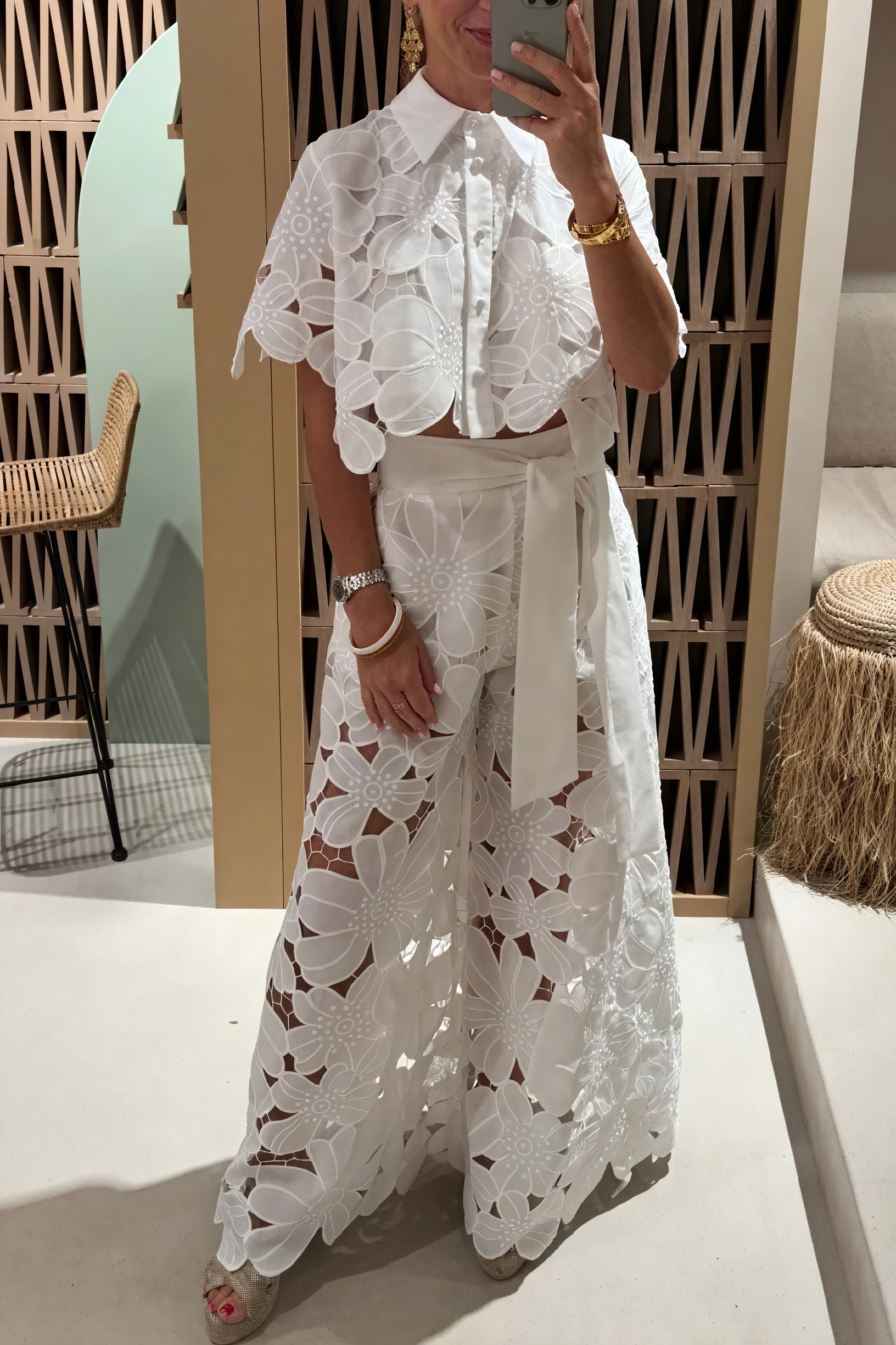 Samantha | Elegante Completo Floreale con Ricami Per Ogni Occasione 2