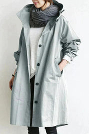 Saveria | Impermeabile Oversize Chic per Cappotto Donna Moderno 0