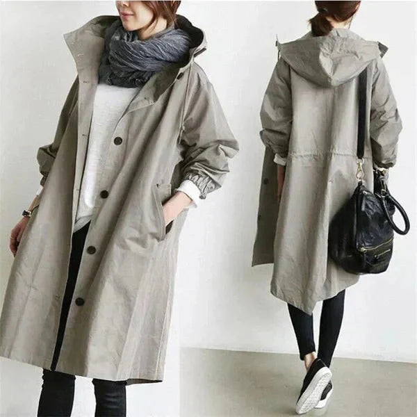 Saveria | Impermeabile Oversize Chic per Cappotto Donna Moderno 1