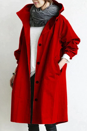 Saveria | Impermeabile Oversize Chic per Cappotto Donna Moderno 10
