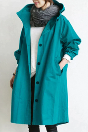 Saveria | Impermeabile Oversize Chic per Cappotto Donna Moderno 11