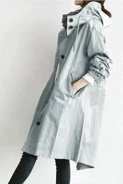 Saveria | Impermeabile Oversize Chic per Cappotto Donna Moderno 2