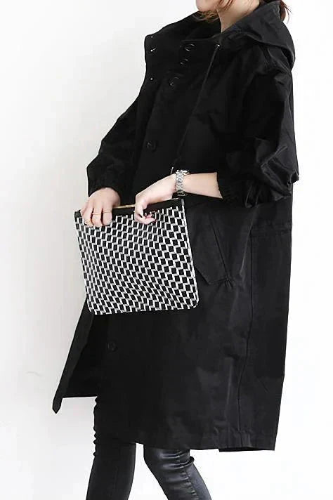 Saveria | Impermeabile Oversize Chic per Cappotto Donna Moderno 4