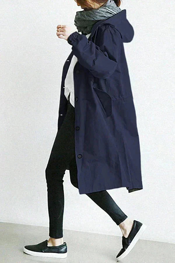 Saveria | Impermeabile Oversize Chic per Cappotto Donna Moderno 6