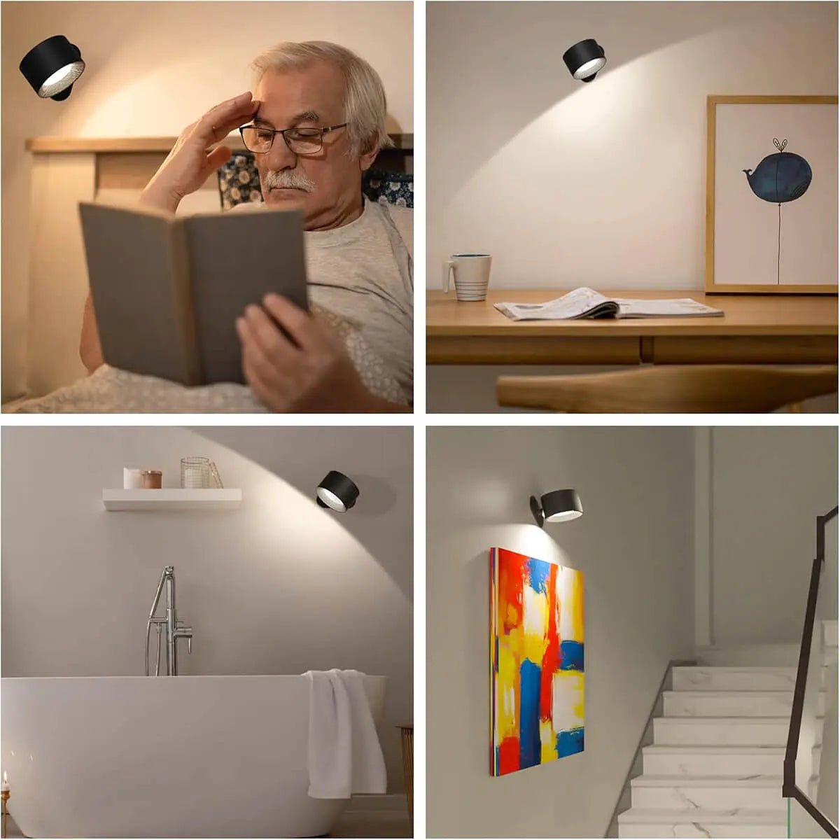 ScandiGlow | Elegante Lampada da Parete Wireless con Design Nordico 7