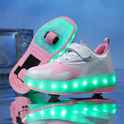 Scarpe da Ginnastica LED per Bambini con Ruote Integrate | Comfort e Stile per Avventure all'Aperto 0