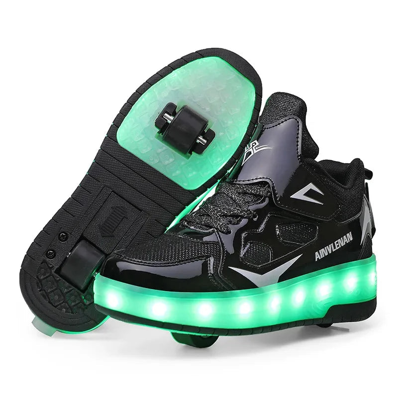 Scarpe da Ginnastica LED per Bambini con Ruote Integrate | Comfort e Stile per Avventure all'Aperto 2