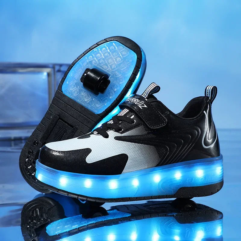 Scarpe da Ginnastica LED per Bambini con Ruote Integrate | Comfort e Stile per Avventure all'Aperto 9