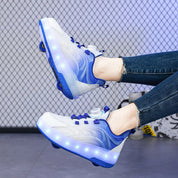 Scarpe da Skate a Rotelle con Luci LED e Design Robusto | Ricaricabili per Divertimento all'Aperto per Bambini 1