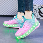 Scarpe da Skate a Rotelle con Luci LED e Design Robusto | Ricaricabili per Divertimento all'Aperto per Bambini 2