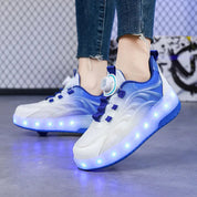 Scarpe da Skate a Rotelle con Luci LED e Design Robusto | Ricaricabili per Divertimento all'Aperto per Bambini 5