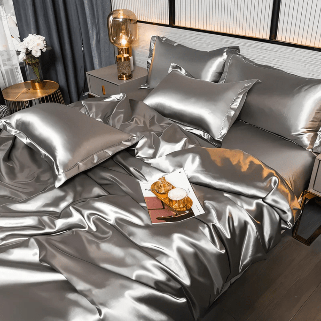 Set Biancheria da Letto Matrimoniale con Copripiumino e Lenzuola Lisce | Comfort e Manutenzione Facile per Tutte le Stagioni 1