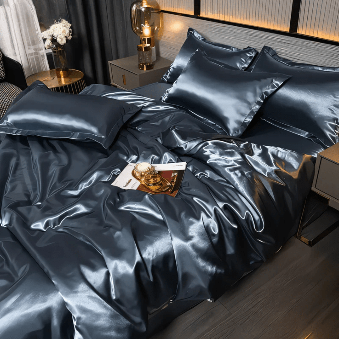 Set Biancheria da Letto Matrimoniale con Copripiumino e Lenzuola Lisce | Comfort e Manutenzione Facile per Tutte le Stagioni 7