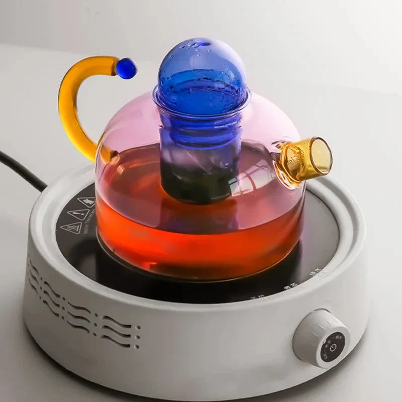 Set di Bollitore e Tazze in Vetro Borosilicato con Design Elegante | Perfetto per Tè e Caffè 3