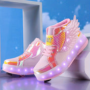 Sneakers Luminose per Bambini con Ali Ricaricabili USB | Comfort e Stile per Attività all'Aperto 6