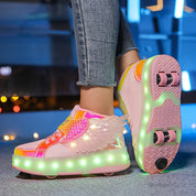 Sneakers Luminose per Bambini con Ali Ricaricabili USB | Comfort e Stile per Attività all'Aperto 8