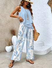 Sofia | Chic Set Tuta Donna con Pantaloni Ampi e Top a Strati 1