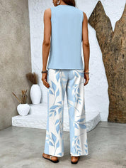 Sofia | Chic Set Tuta Donna con Pantaloni Ampi e Top a Strati 2