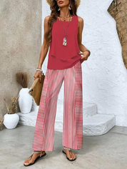 Sofia | Chic Set Tuta Donna con Pantaloni Ampi e Top a Strati 3