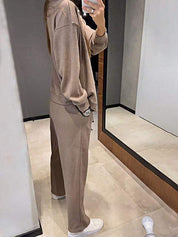 Sofia | Completo Donna Elegante in Maglia con Cardigan e Pantaloni Chic 2