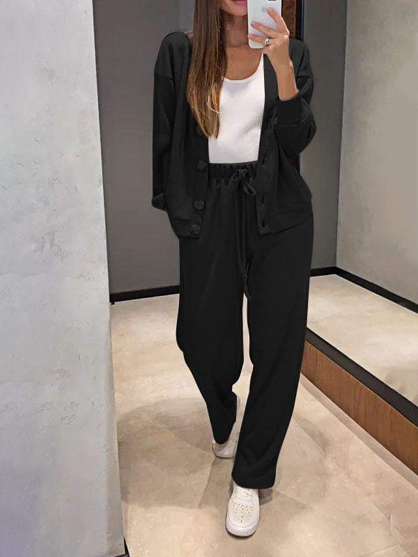 Sofia | Completo Donna Elegante in Maglia con Cardigan e Pantaloni Chic 5