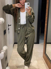 Sofia | Completo Donna Elegante in Maglia con Cardigan e Pantaloni Chic 7