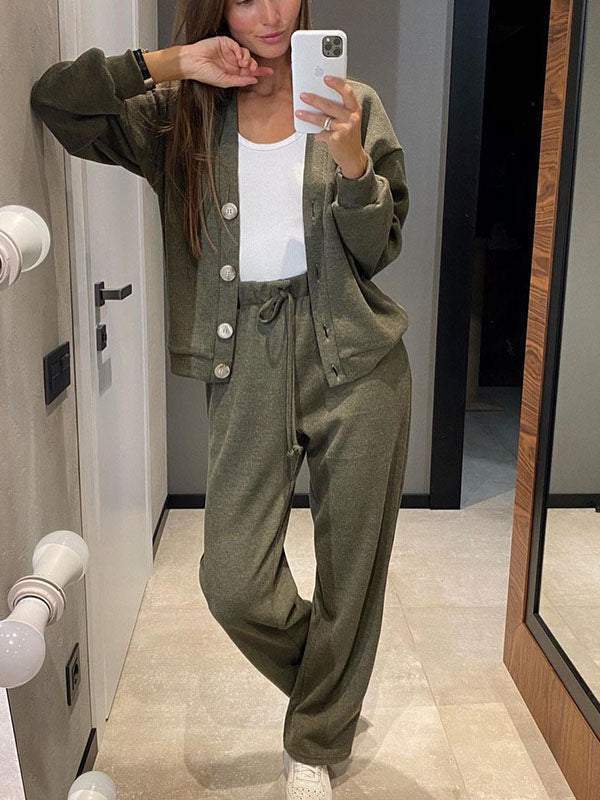 Sofia | Completo Donna Elegante in Maglia con Cardigan e Pantaloni Chic 7