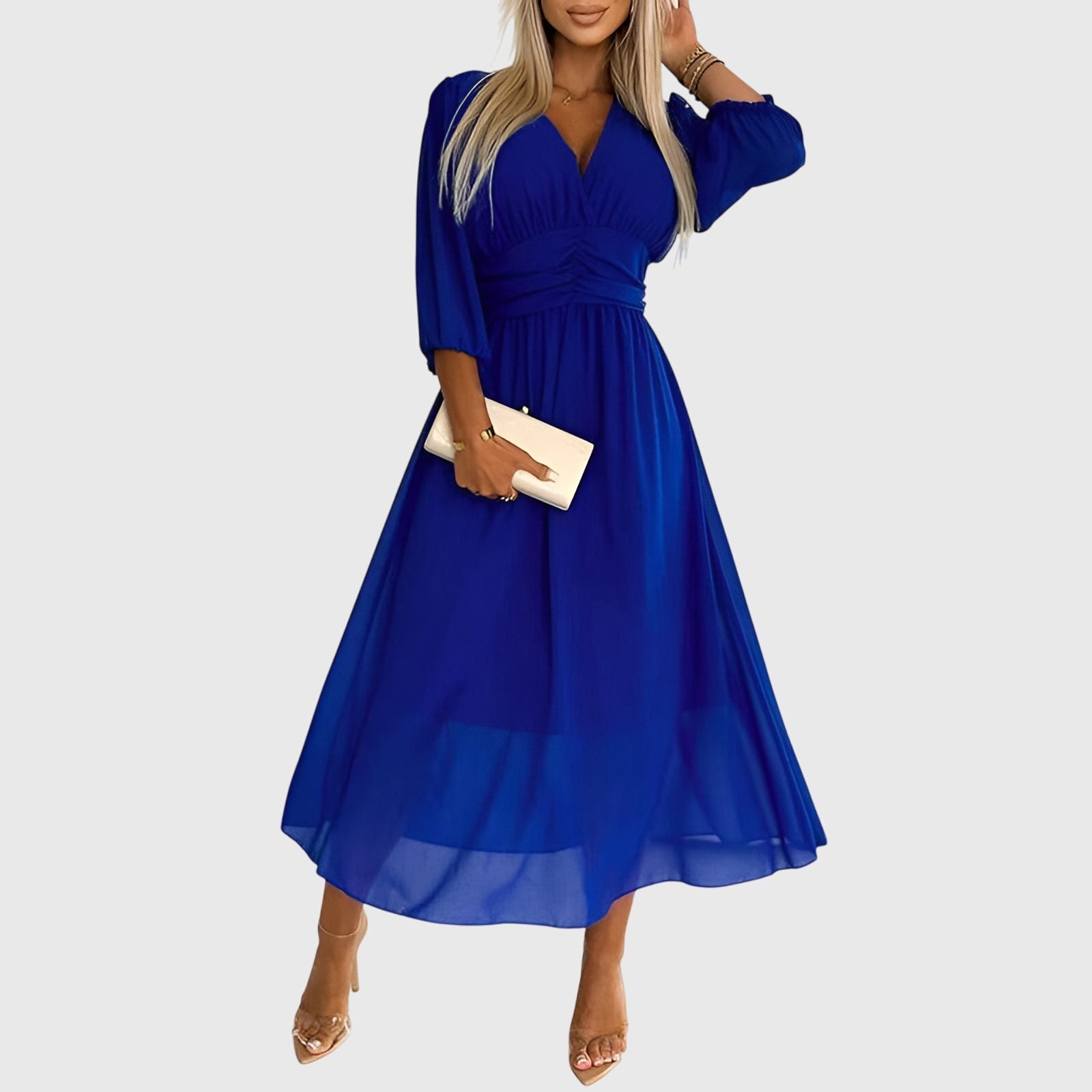Sofia | Elegante Abito Chiffon Leggero da Cerimonia Donna 0