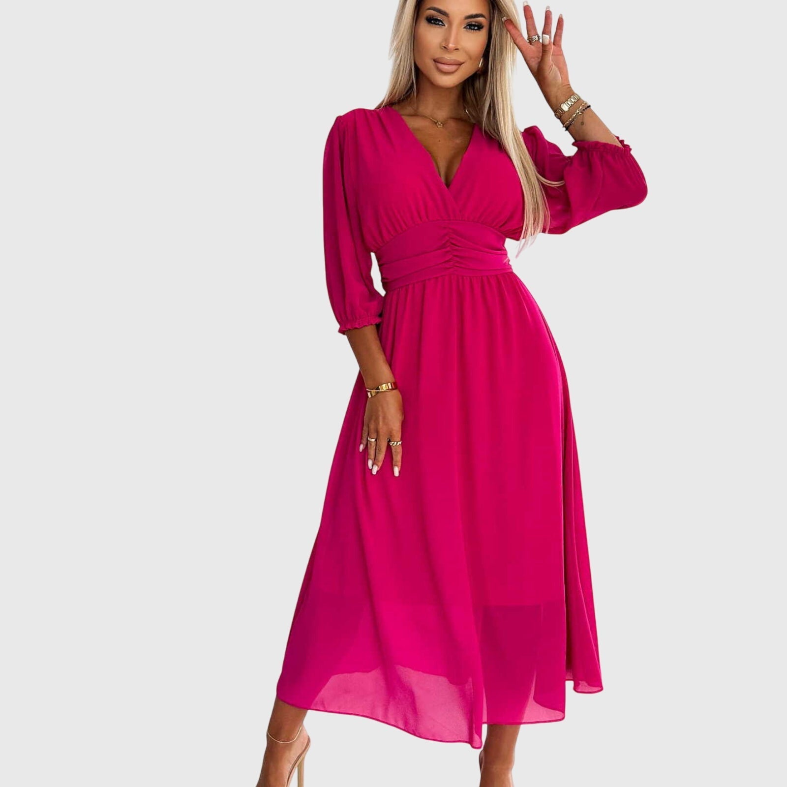 Sofia | Elegante Abito Chiffon Leggero da Cerimonia Donna 4