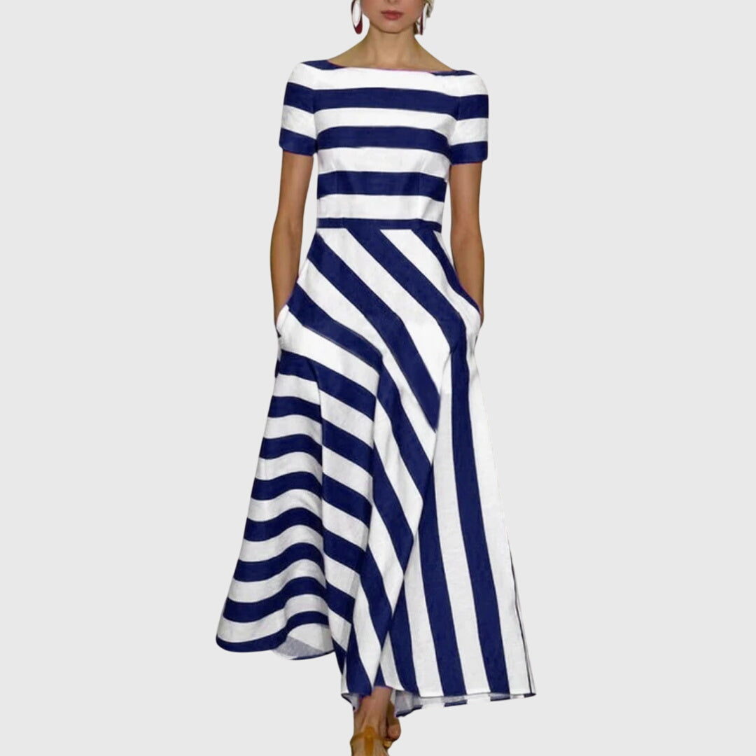 Sofia | Elegante Abito Donna a Righe Comodo e Versatile 2