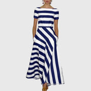 Sofia | Elegante Abito Donna a Righe Comodo e Versatile 2