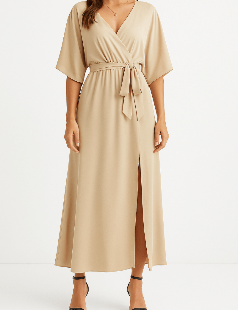 Sofia | Elegante Abito Donna con Scollo a V per Cerimonie e Occasioni Speciali 0
