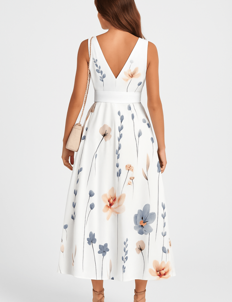 Sofia | Elegante Abito Floreale Donna per Cerimonia Estiva 1