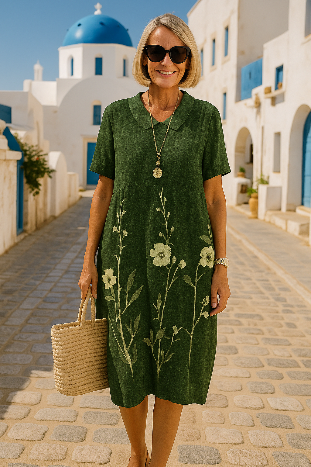 Sofia | Elegante Abito Floreale Donna per Occasioni Speciali 8