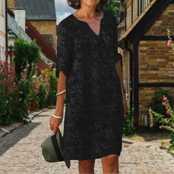 Sofia | Elegante Abito Floreale da Donna con Scollo a V 1